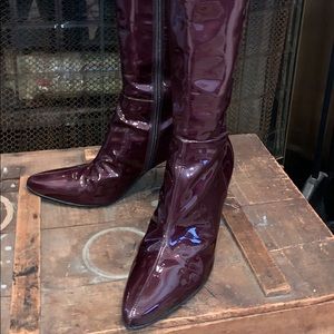 Chocolate brown Patton leather boots